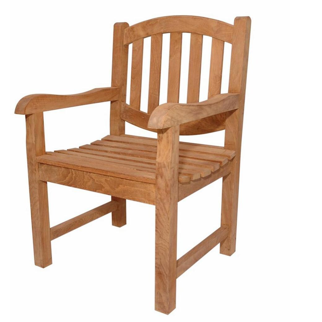 Anderson Teak Kingston Teak Patio Dining Arm Chair BBQGuys