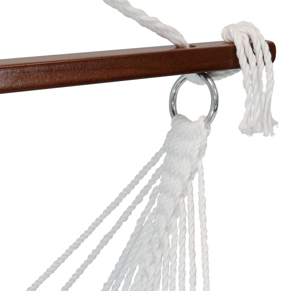 Ultimate Patio Tufted Victorian Hanging Hammock Swing - Sea Grass - Bar Detail thumbnail