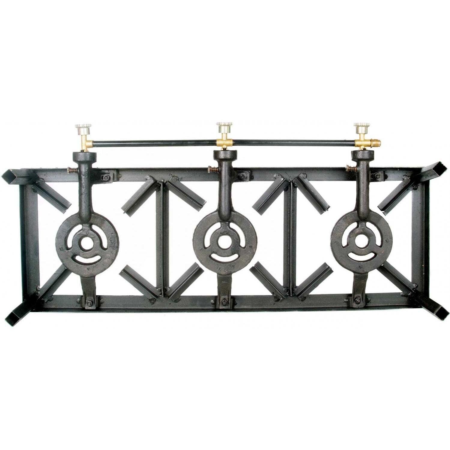 Cajun Cookware 3-Burner Low Pressure Propane Gas Burner & Stove - Rear View thumbnail