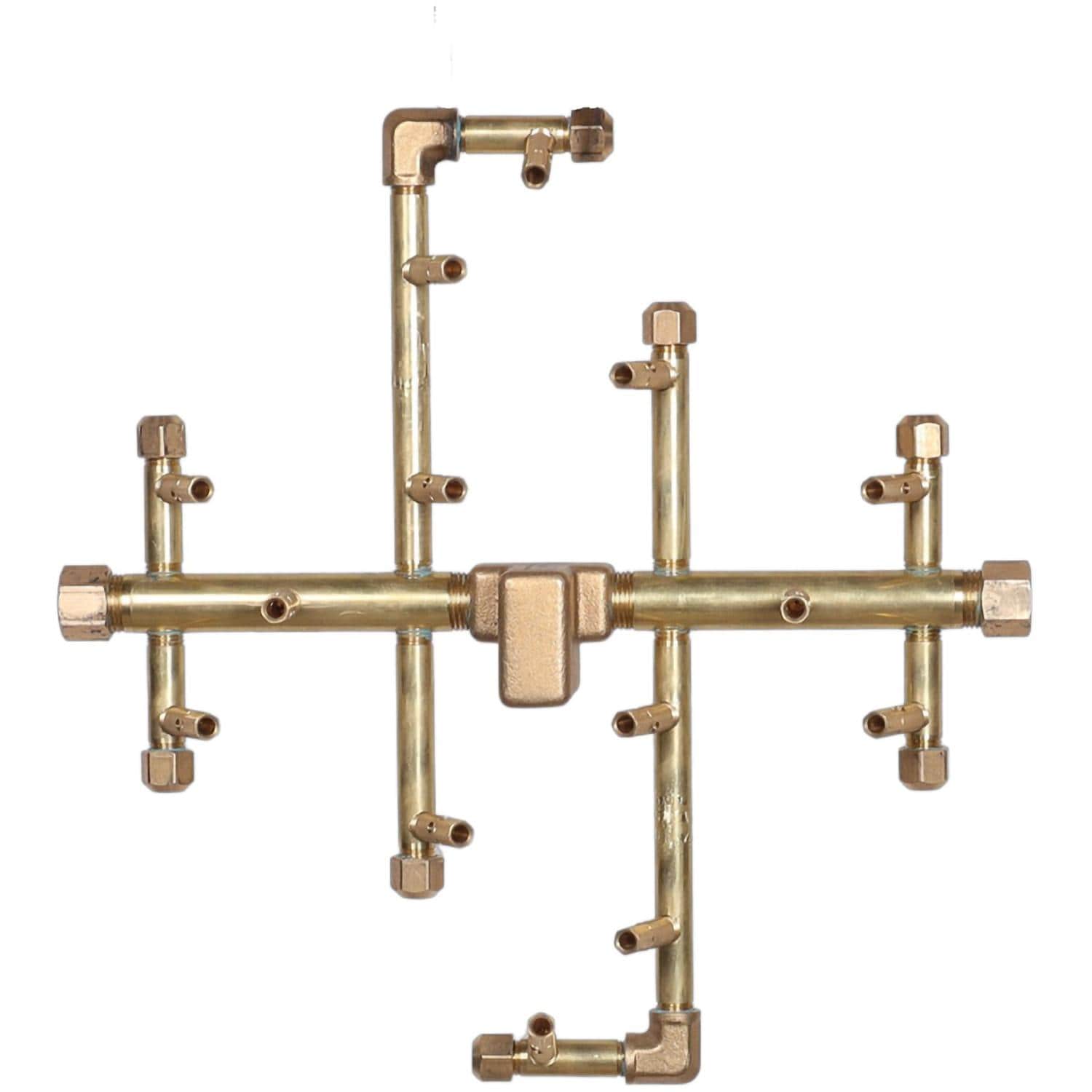 Warming Trends 14 X 14 CROSSFIRE Brass Natural Gas/Propane Burner
