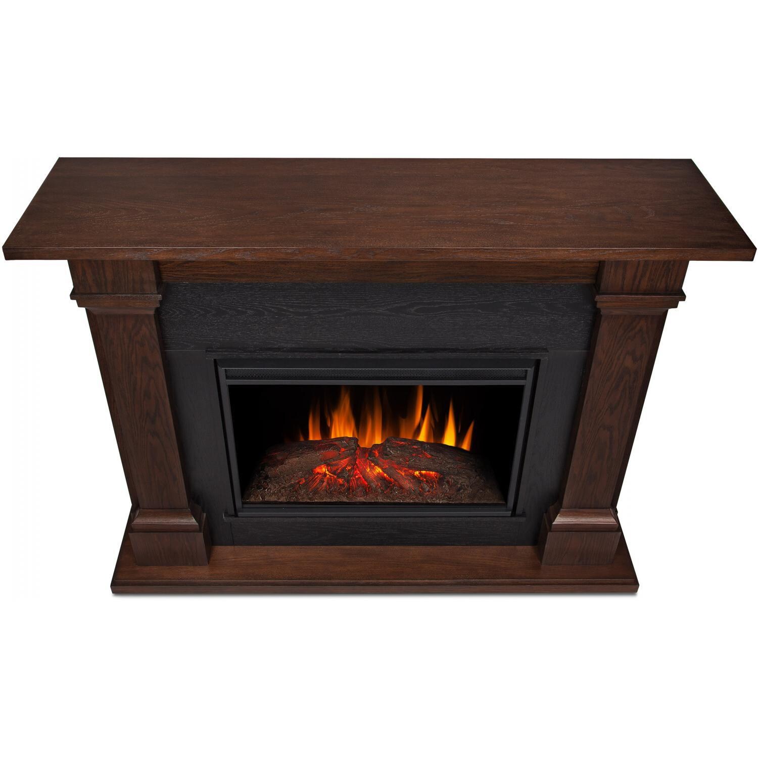 Real Flame 8011E-CO Callaway 63-Inch Grand Electric Fireplace - Chestnut Oak - Top View thumbnail