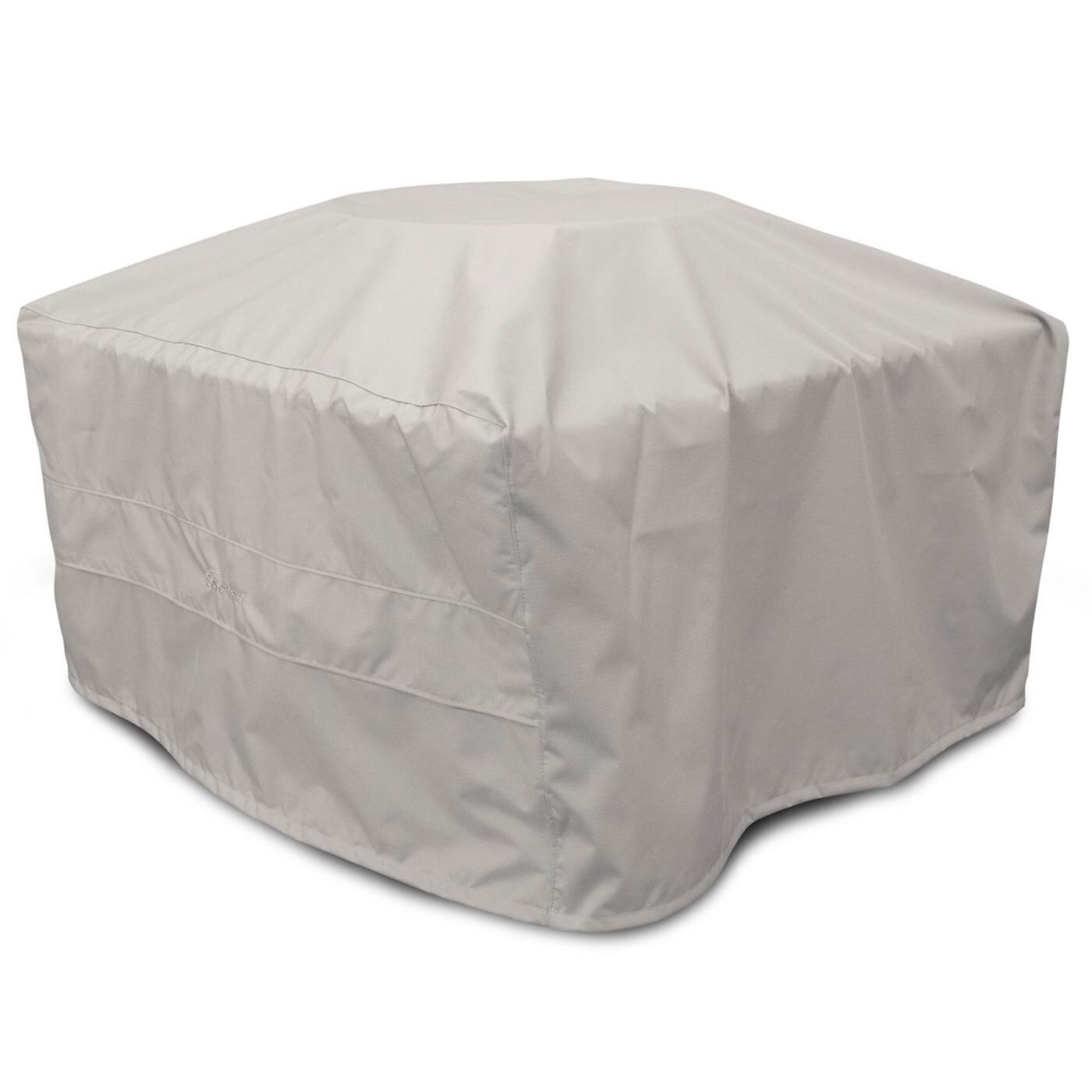 POLYWOOD 42-Inch Square Propane Fire Pit Table - Slate Grey - Included Fire Pit Cover thumbnail