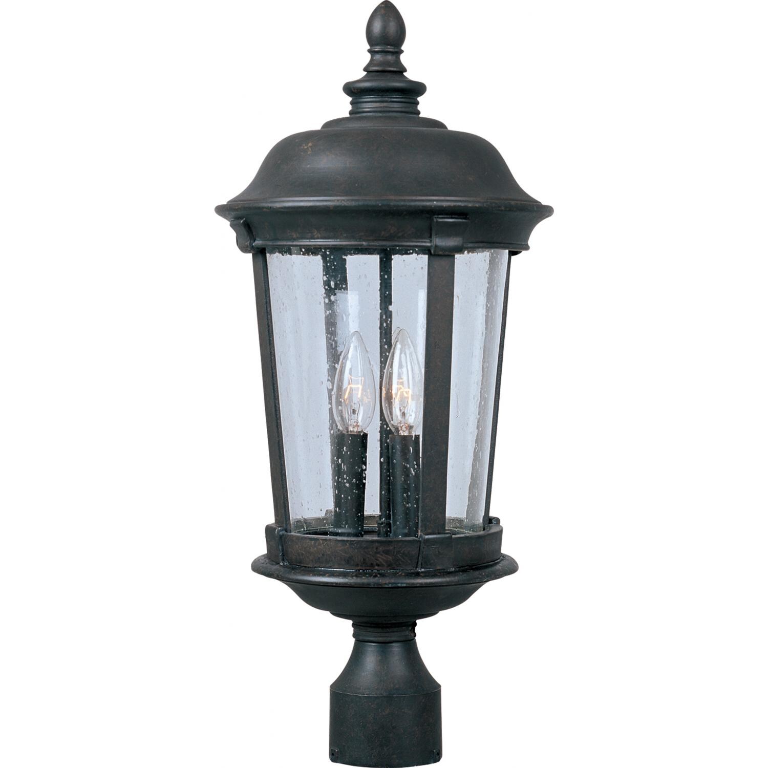 Maxim Dover VX Three Light 25-Inch Outdoor Post Light - Bronze - 40092CDBZ
