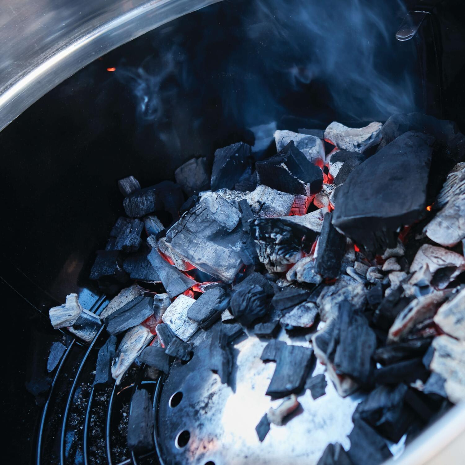 Napoleon PRO PRO22K-LEG-2 22 1/2-Inch Charcoal Kettle Grill - Stainless Steel Heat Diffuser thumbnail