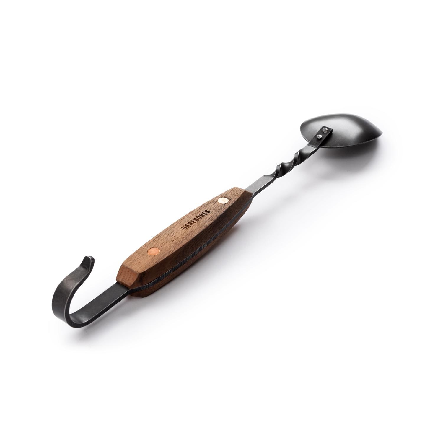 Barebones Living CKW-466 Cowboy Grill Chef Spoon - Angled Back View thumbnail