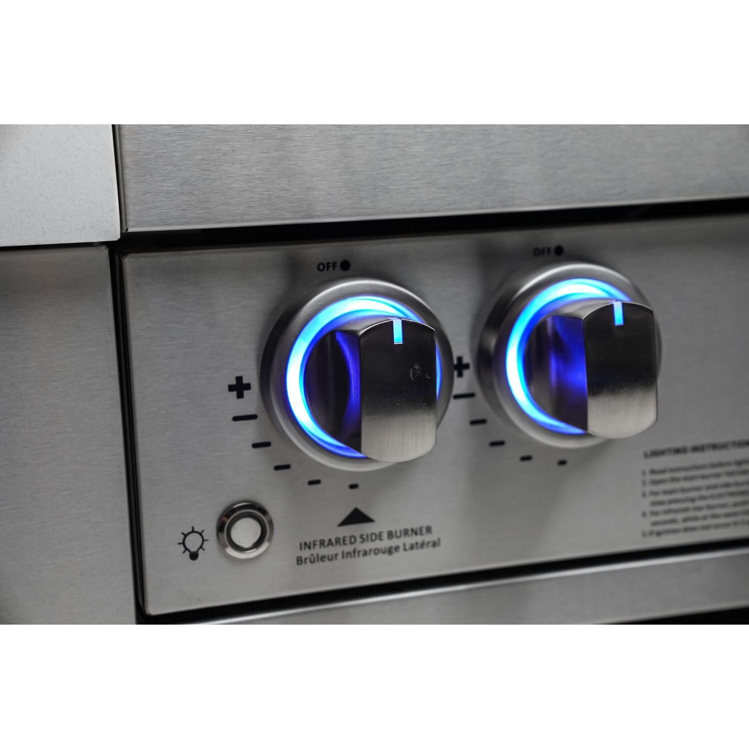 Mont Alpi - MAi400-D - Deluxe Grill Island - Stainless Steel - Light Up Knobs - Detail thumbnail