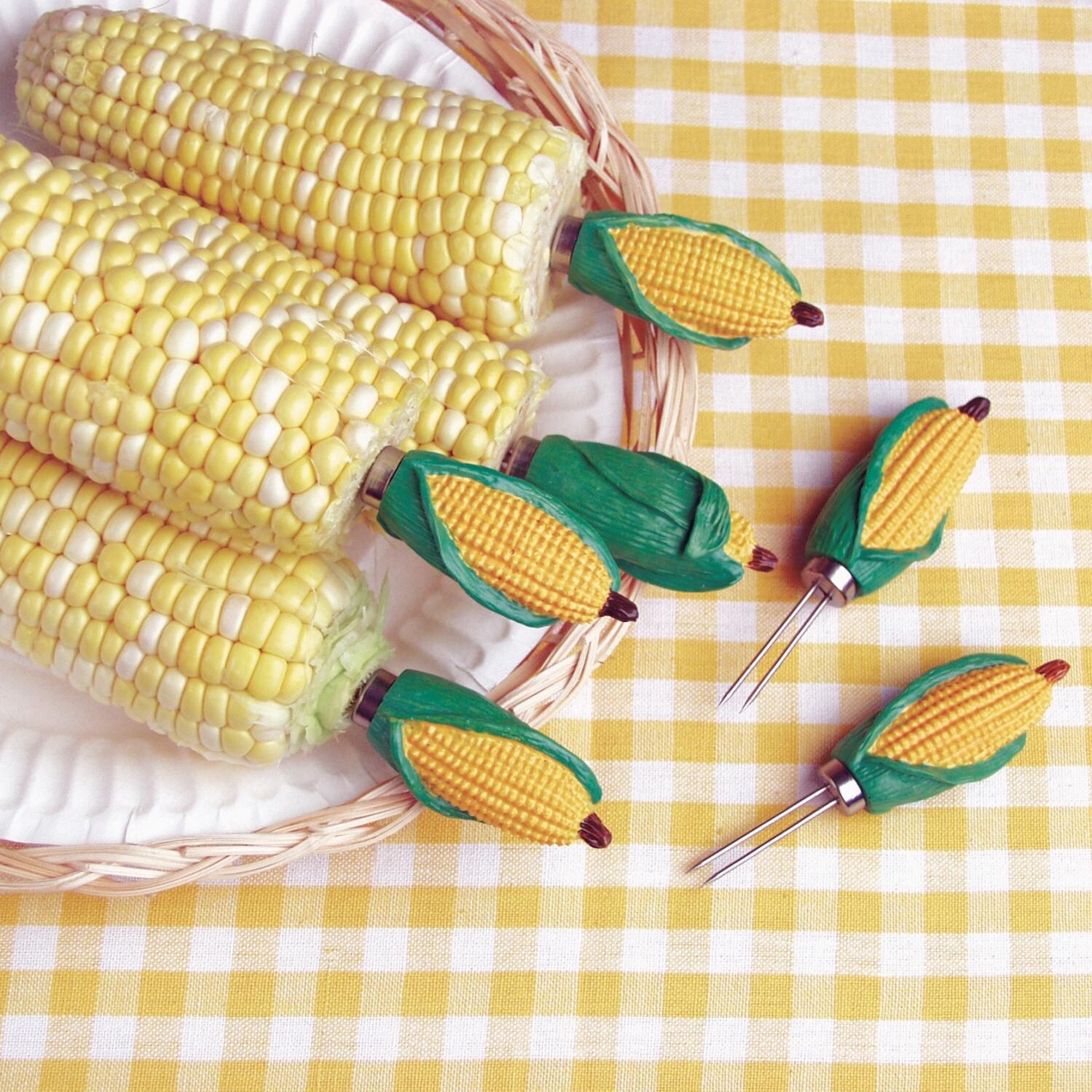 Charcoal Companion Classic Corn Holders - Set Of 4 thumbnail