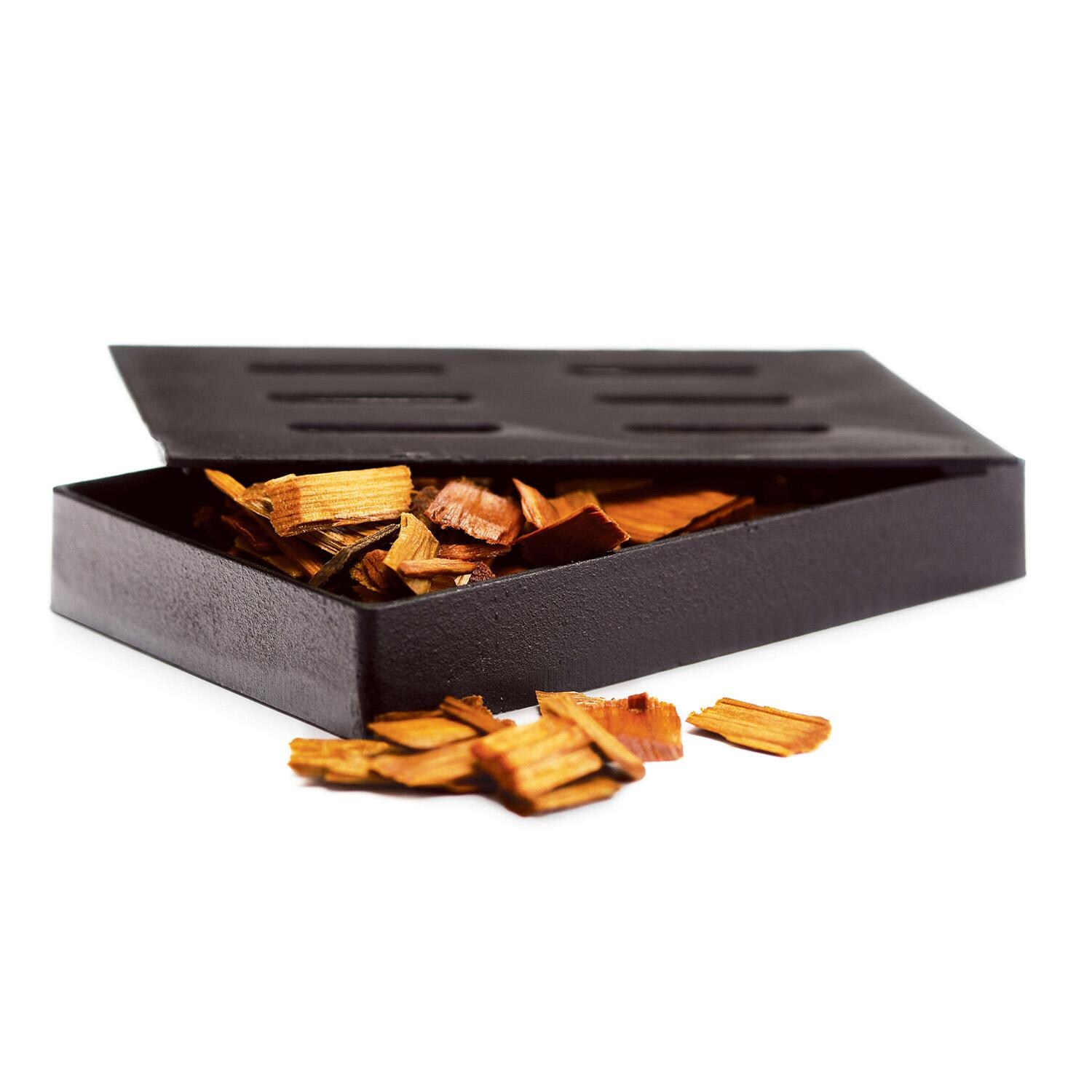 GrillPro Cast Iron Smoker Box - 150 - Partially Open - White Background thumbnail