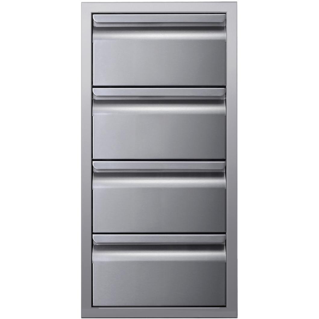 Memphis Grills 15-Inch Quadruple Access Drawer With Soft Close - Front View thumbnail