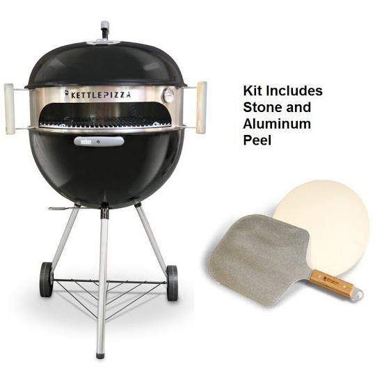 KettlePizza KPDU-22 Deluxe Pizza Oven Kit - Full View (Shown With Grill - Not Included) thumbnail