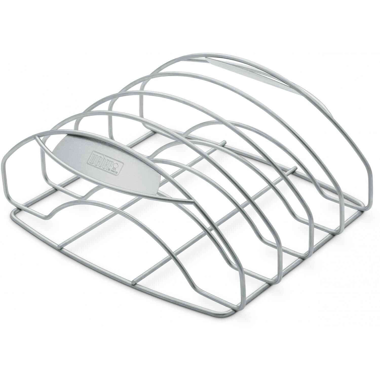 Weber Stainless Steel Rib Rack - Full View thumbnail