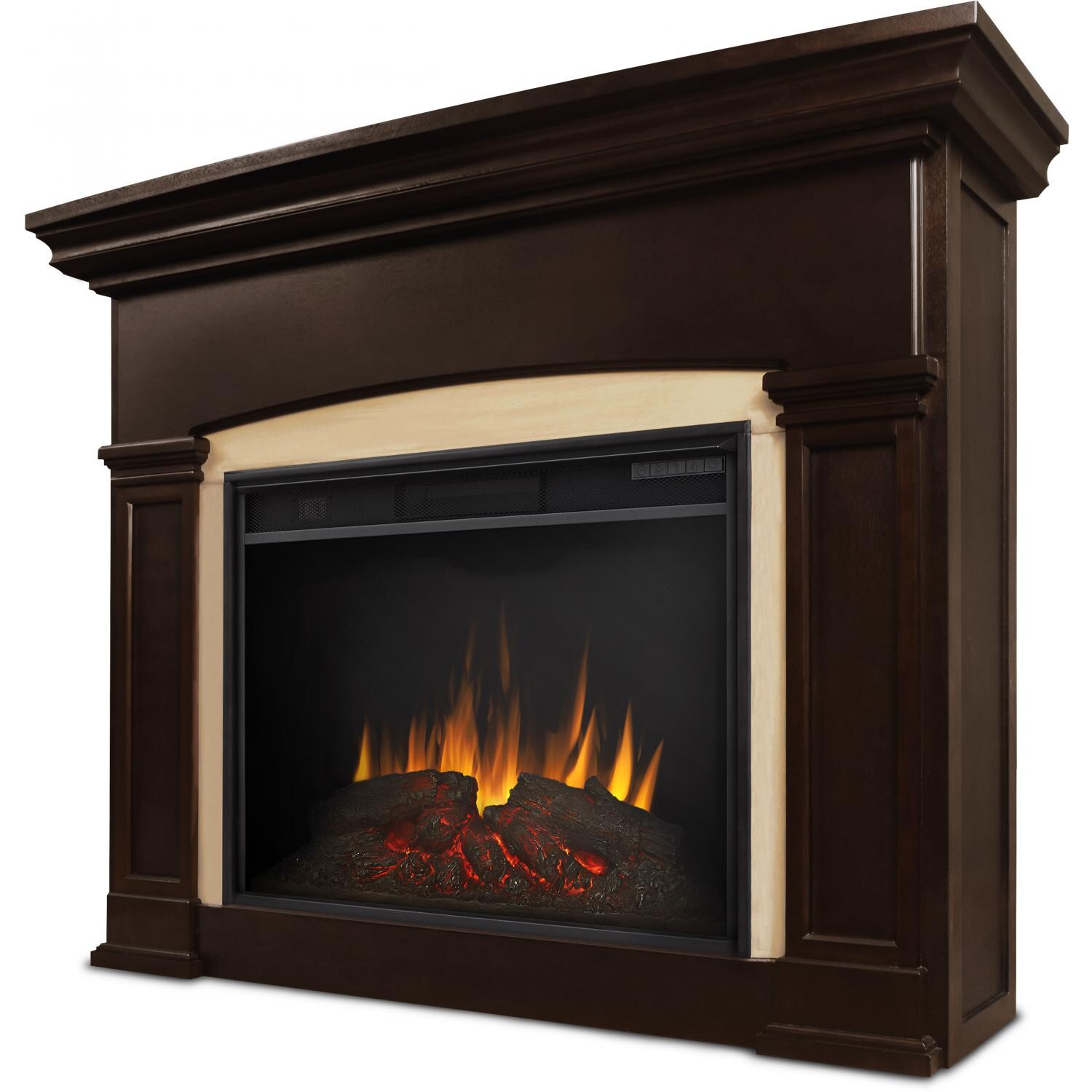 Real Flame Holbrook Grand Electric Fireplace - Hero - Dark Walnut thumbnail