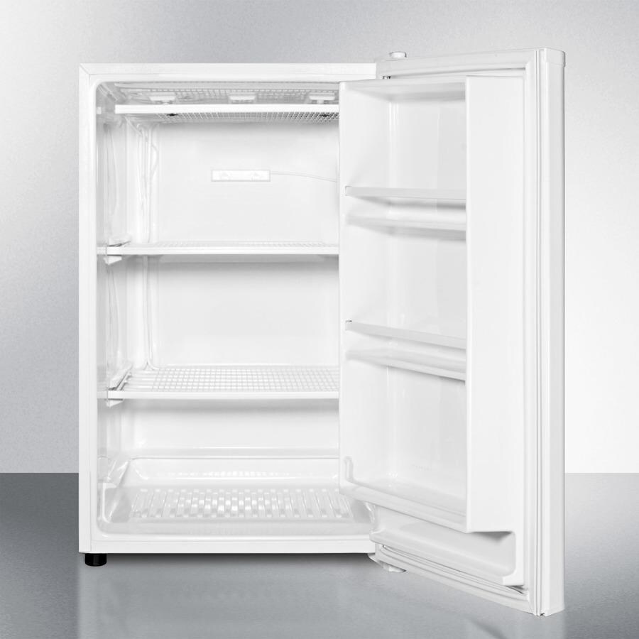 Summit 22-Inch 5 Cu. Ft. Right Hinge Freestanding Compact Freezer - Open View thumbnail