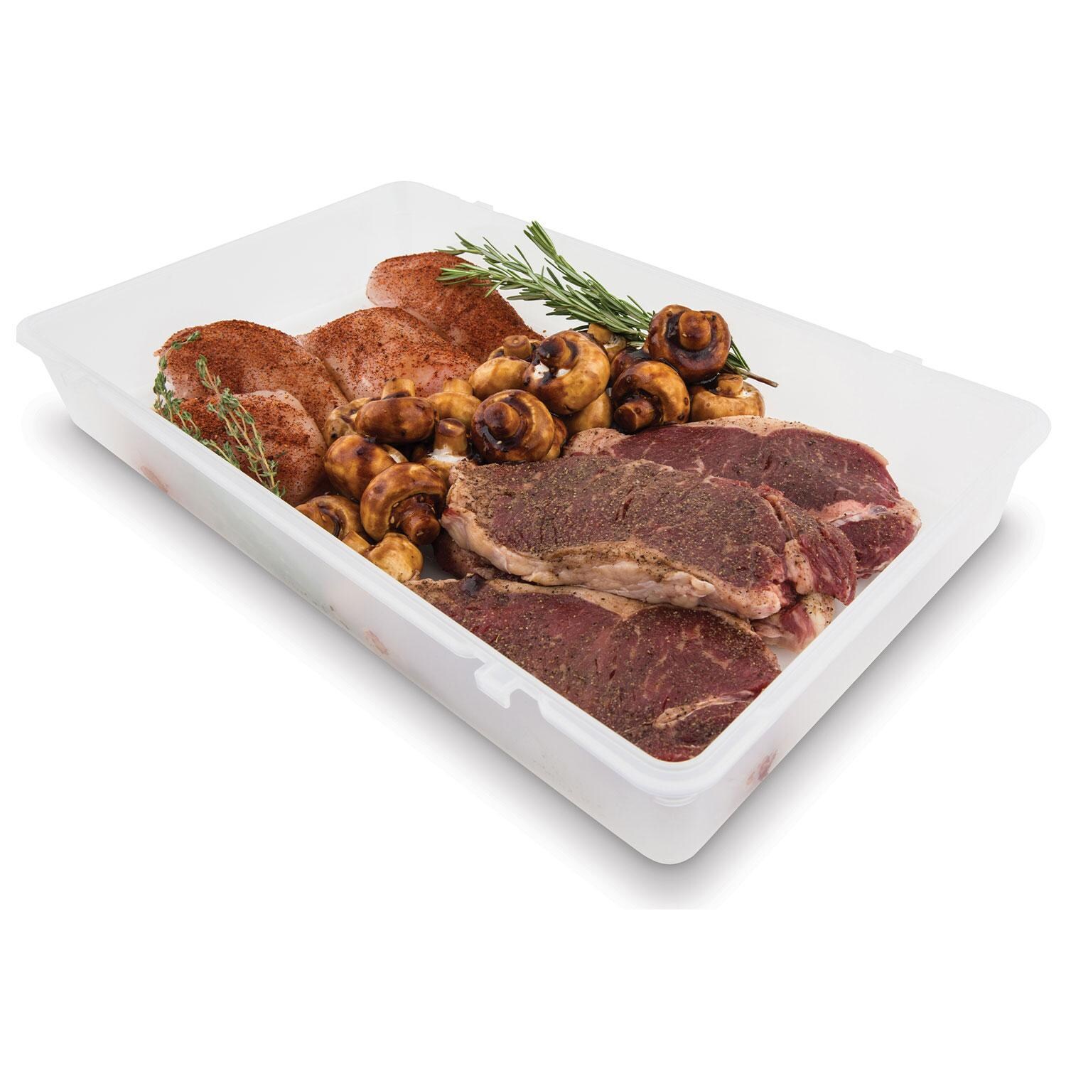 Broil King 64001 Porta-Chef Series Tool Set - Raw Steak, Mushrooms, & Peppers - White Background thumbnail