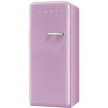 Smeg 9.22 Cu. Ft. Left Hinge Retro Style Refrigerator / Freezer - Pink FAB28UPKL1 image