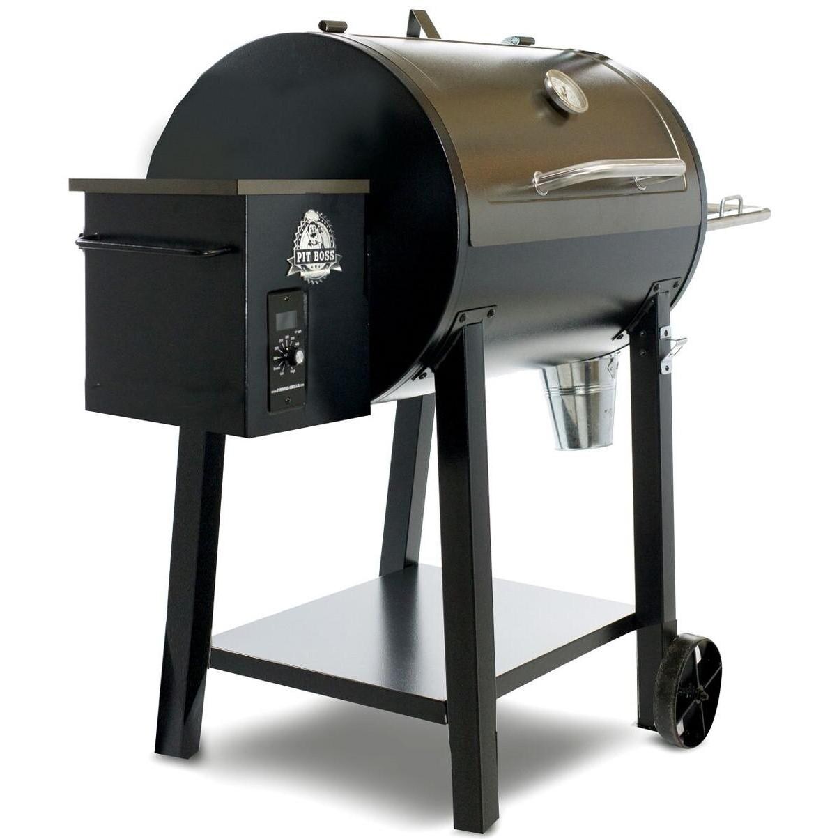 Pit Boss - 72440 - 440 Deluxe Pellet Grill On Cart - Hopper Side View thumbnail