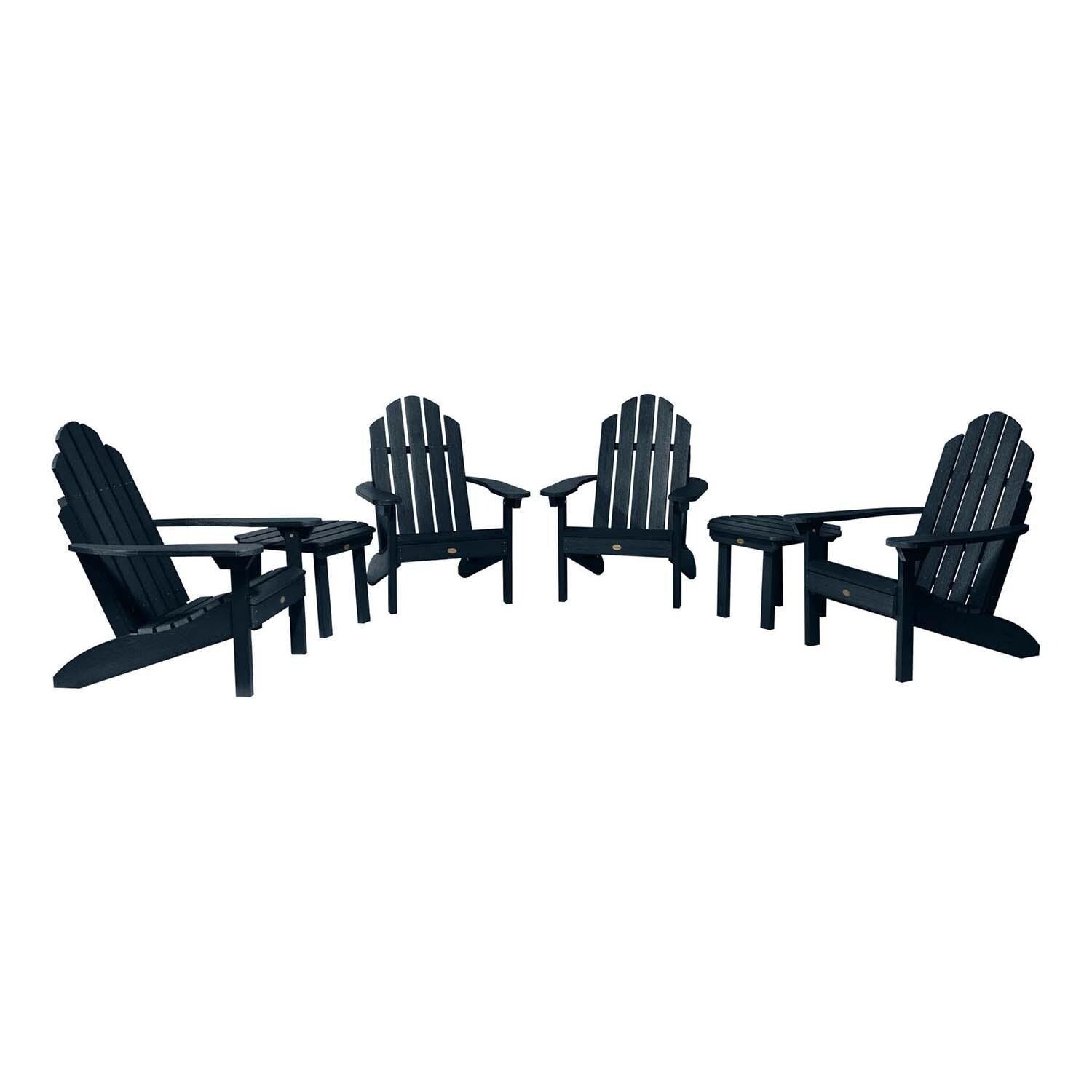 Paradise Key 6 Pc Set Recycled Plastic Seating Set in Federal Blue By Lakeview Outdoor Designs - White Background thumbnail