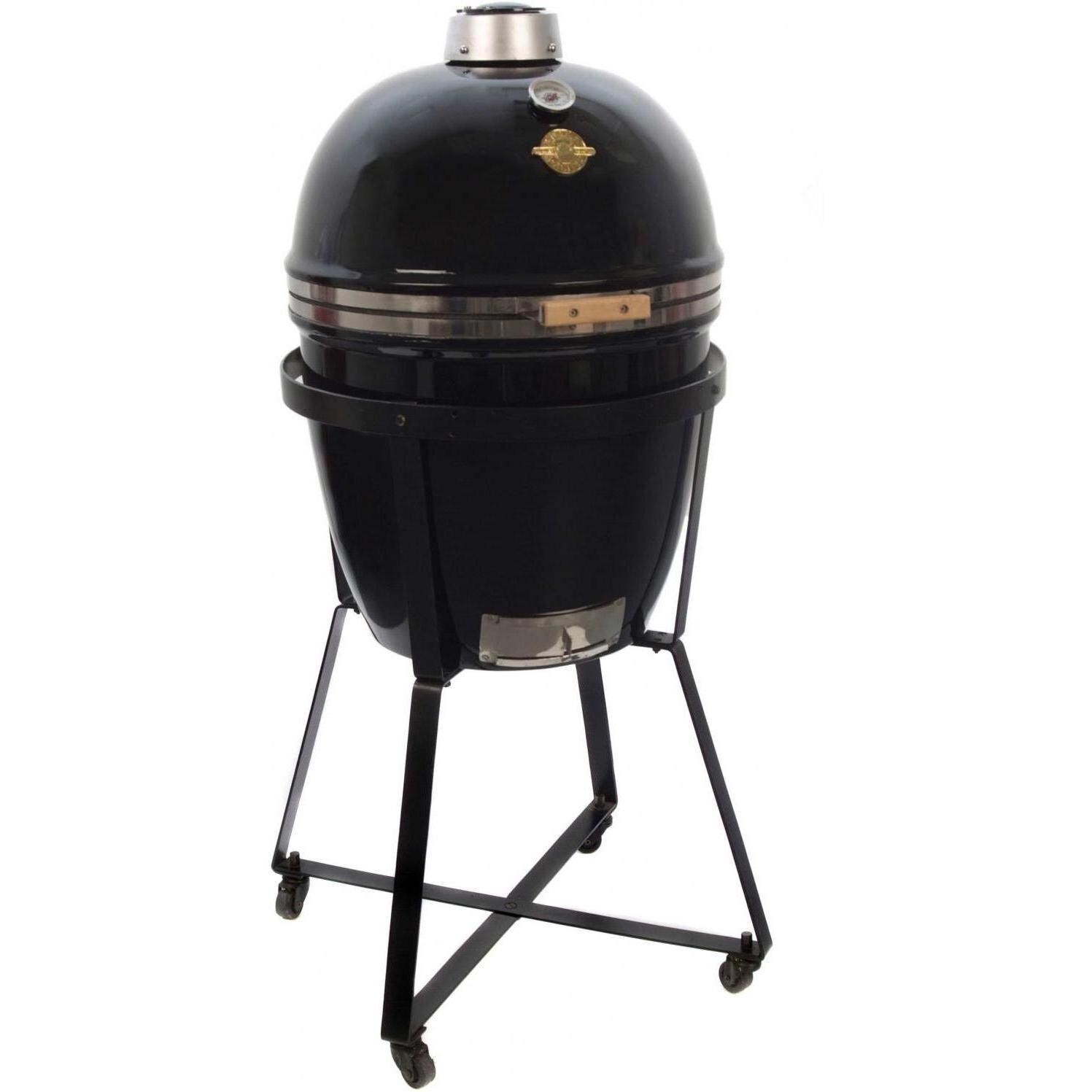 Grill Dome Infinity Series XL Kamado Grill On Dome Mobile - Black