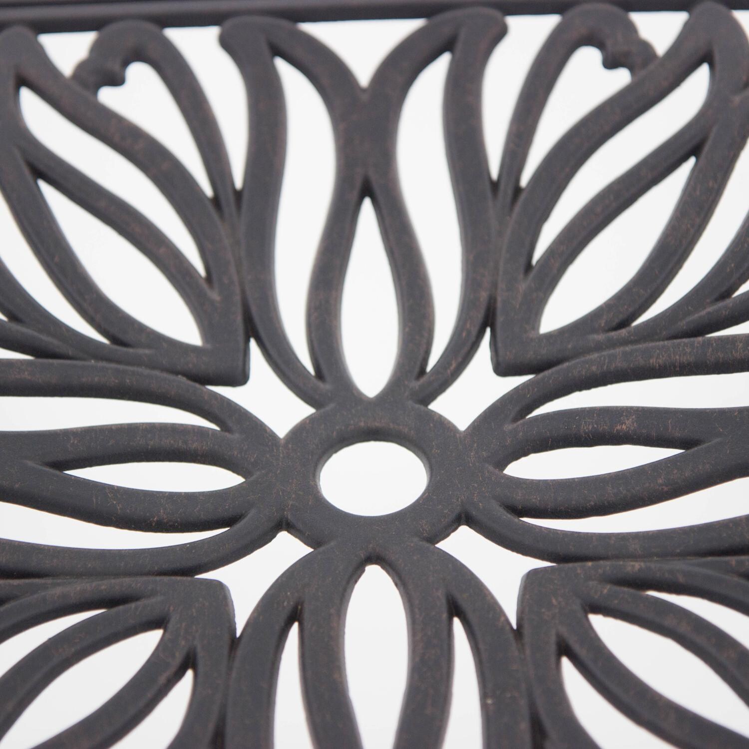 Darlee Elisabeth Cast Aluminum Patio Dining Chair W/ Cushion - Seat Detail thumbnail