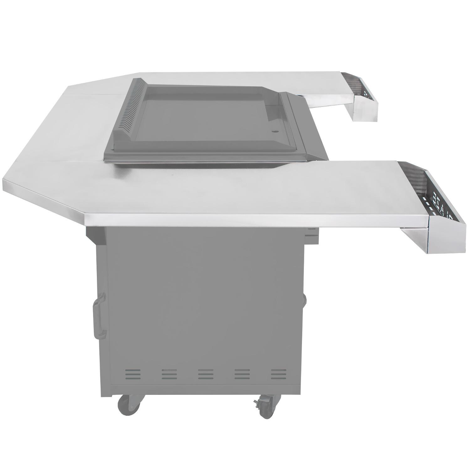 Blaze Griddle Cart Shelf Kit - Side View thumbnail