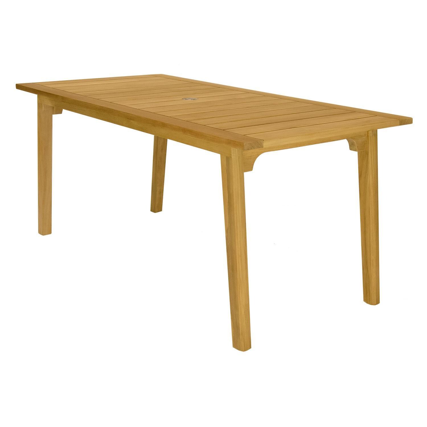 Admiral 65 Inch Dining Table by Royal Teak Collection - Left Angle - White Background thumbnail