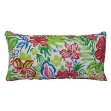 Lily Outdoor Lumbar Pillow W/ Piping By Lava Pillows - 12 X 24