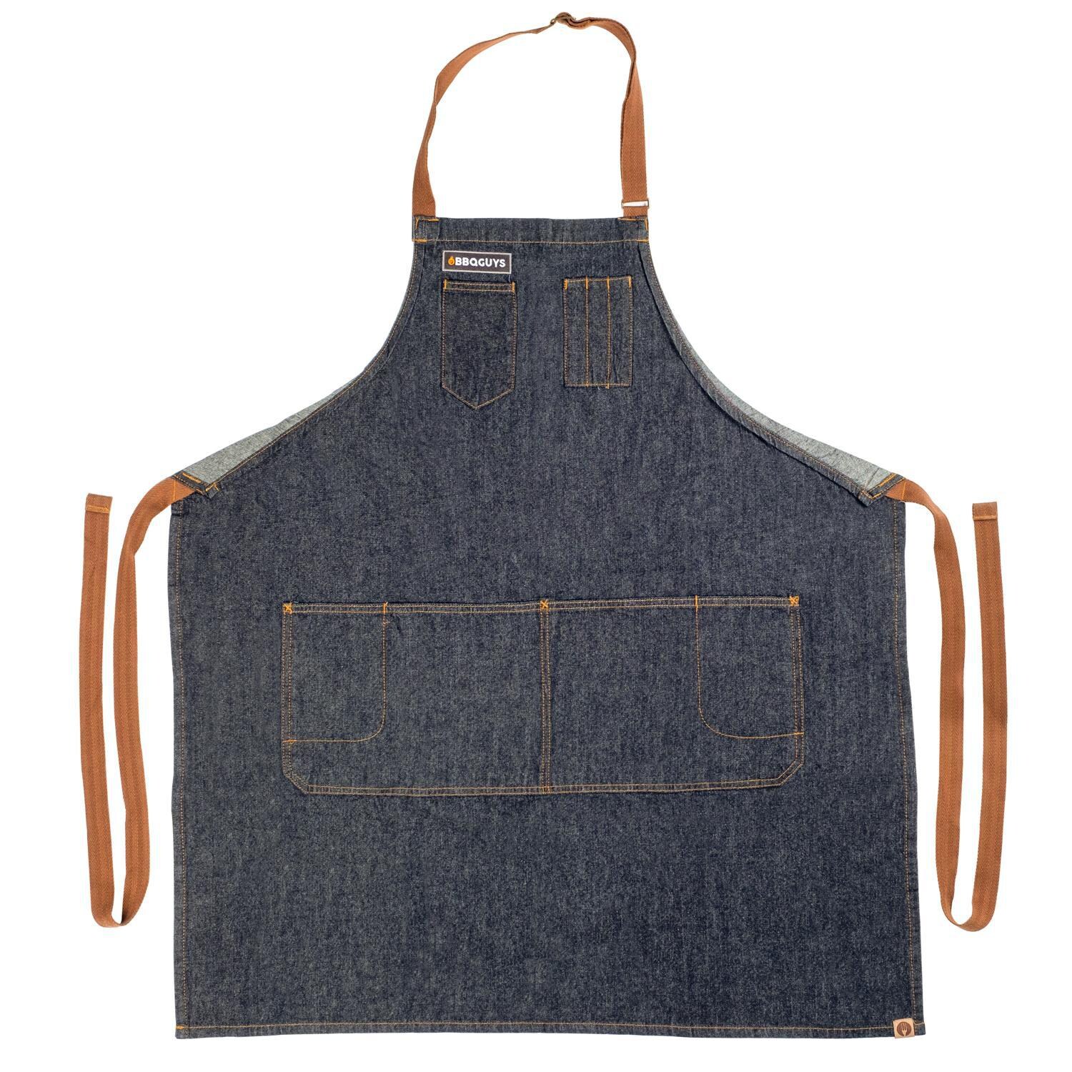 BBQGuys Contemporary Denim Memphis Bib BBQ Apron
