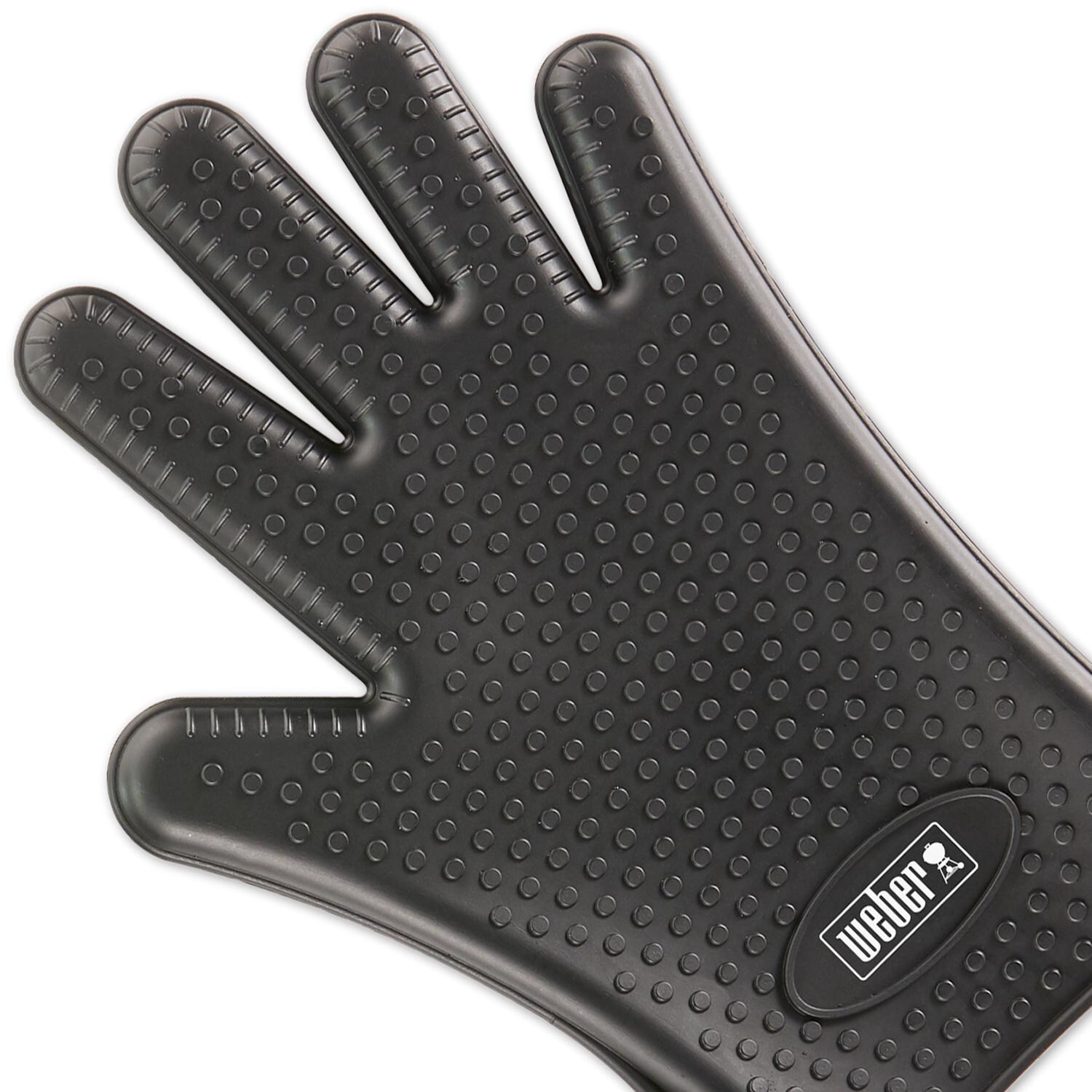 Weber 7017 Silicone Grilling Gloves - Glove Texture Detail thumbnail