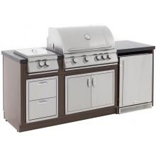 Blaze BBQ Island With 32-Inch 4-Burner Natural Gas Grill & Power Burner image