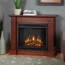 Real Flame Devin Petite 36-Inch Electric Fireplace With Mantel - Dark Espresso - 1220E-DE image