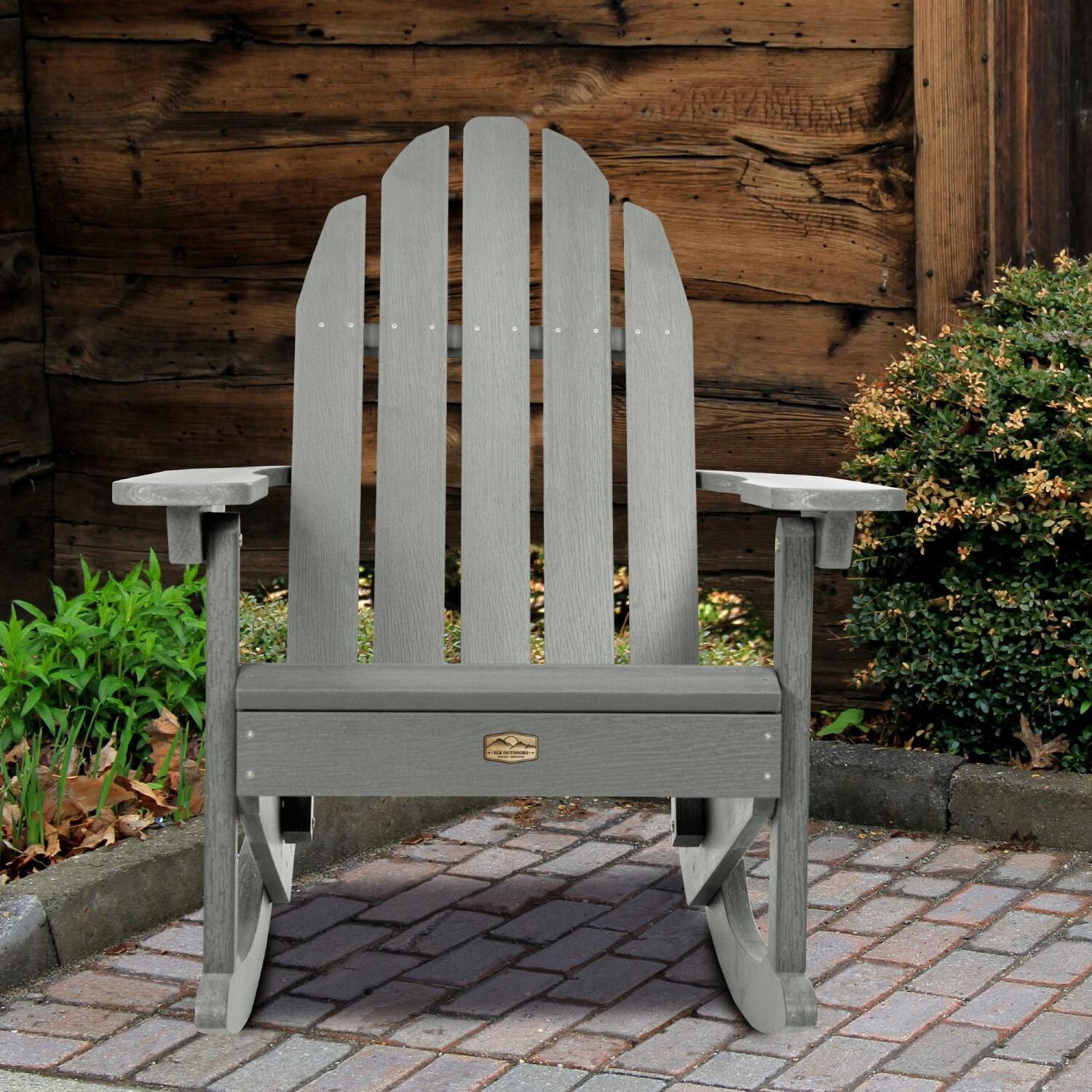Lakeview The Charmville Adirondack Rocking Chair - Coastal Teak - Front thumbnail