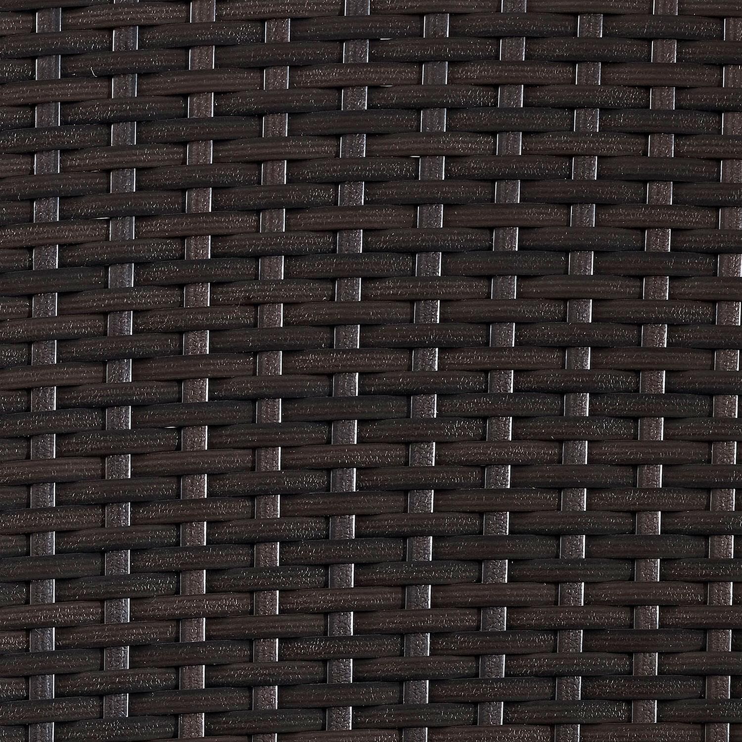 Chester Bay Wicker Outdoor Trash Can in Dark Brown by Ultimate Patio - Dark Brown Wicker - Swatch thumbnail