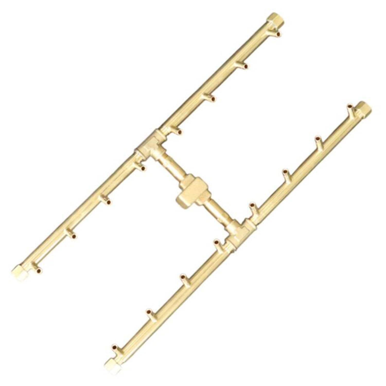 Warming Trends 24 X 8 3/4 H-Style Brass Natural Gas/Propane Burner & 34 X 17-in Plate