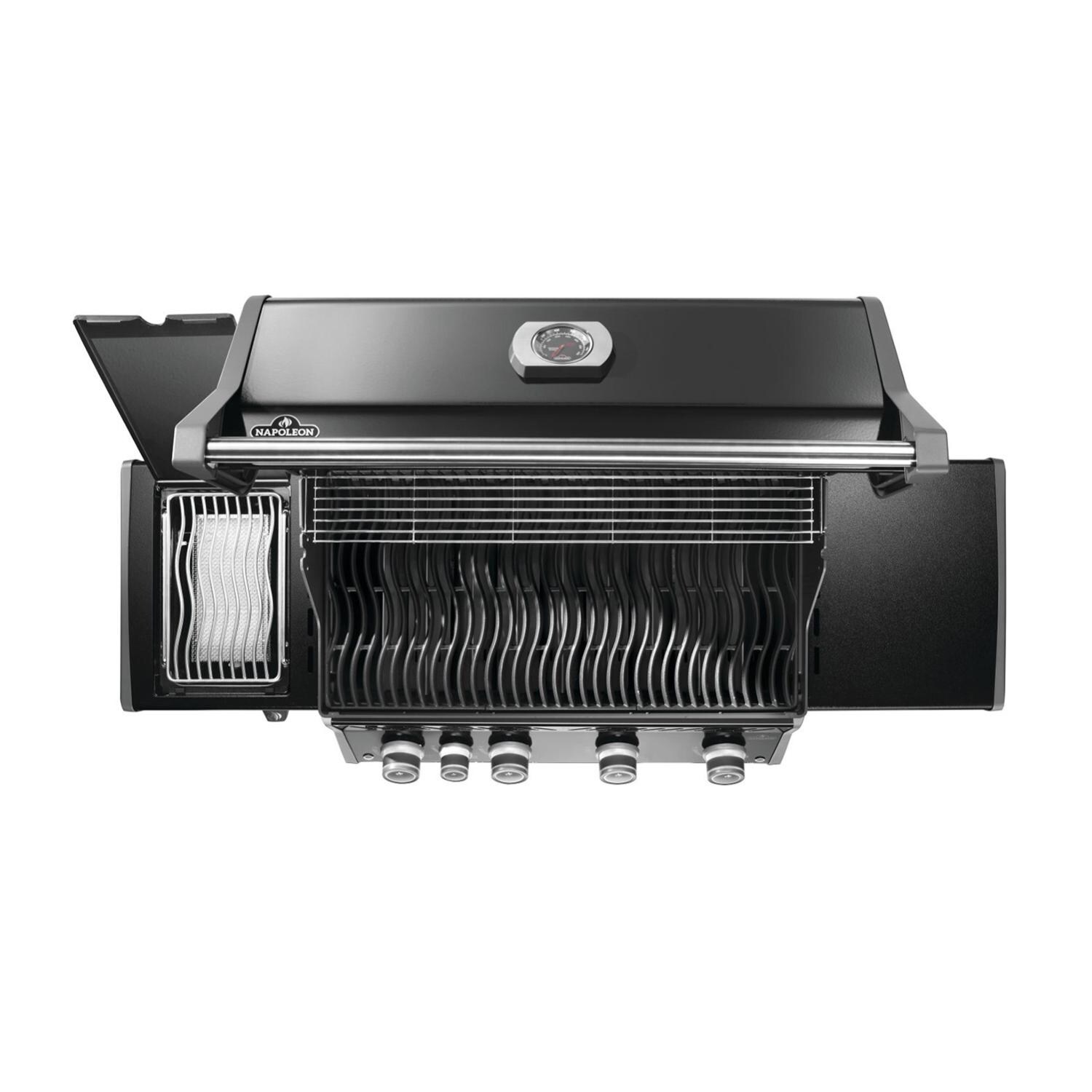 Napoleon RP525SIBNK-2 Rogue PRO 525 4-Burner Natural Gas Grill w/ Infrared Side Burner - Black - RP525SIBNK-2 - Top - White Background thumbnail