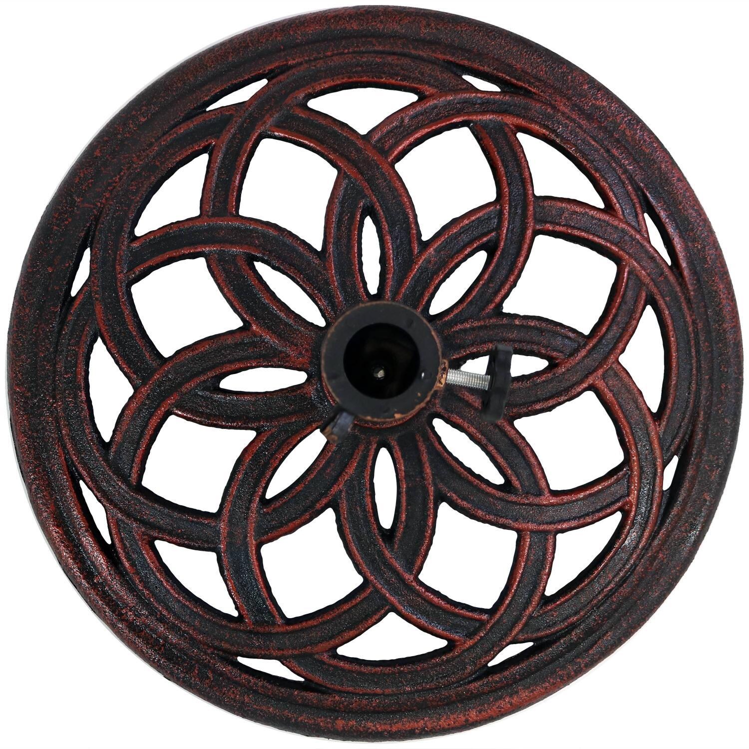 Ultimate Patio 17 Lb Celtic Knot Cast Iron Umbrella Base - Celtic Knot Pattern thumbnail