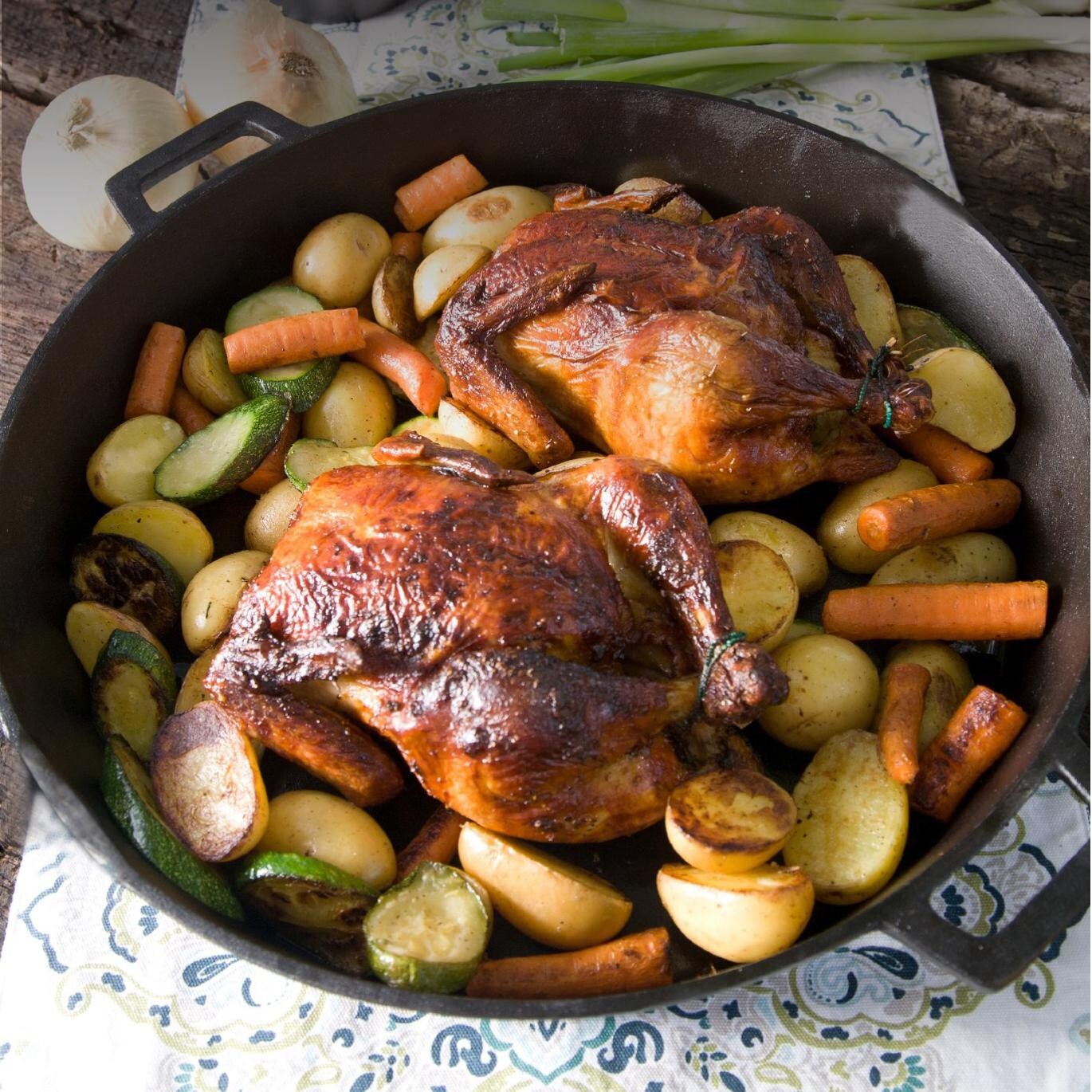 Bayou Classic Skillets 20 Inch Cast Iron Skillet - 7438 - Skillet with Cooked Meal thumbnail