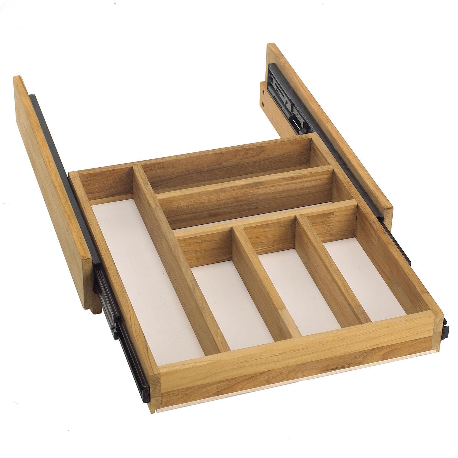 Pacific Teak Push Back Cutlery Tray thumbnail