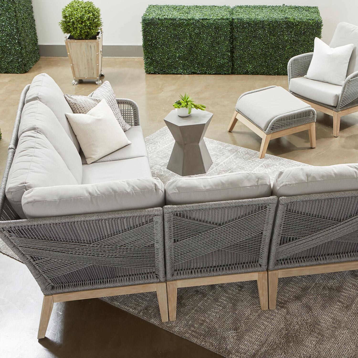 Lakeview Bento Slate Gray Concrete Accent Table - With Sectional thumbnail