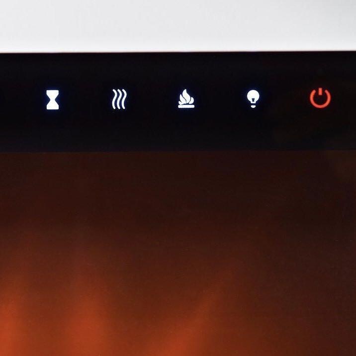 Evolution Fires - EFV72W - Vegas Electric Fireplace - White - Touchscreen Control Panel thumbnail