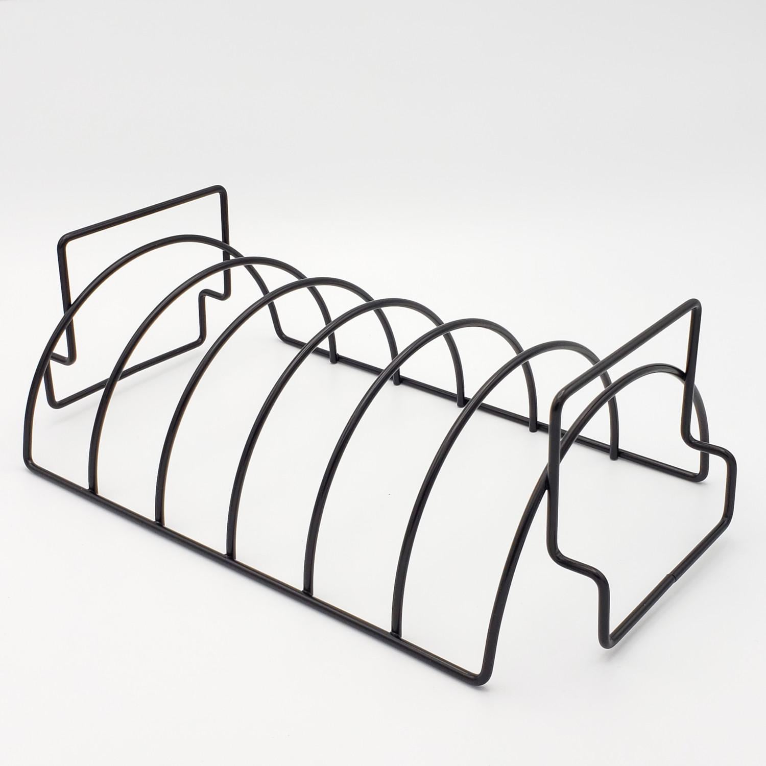 BBQ Dragon Extra Large Combination Rib & Roast Rack - Black - BBQD480