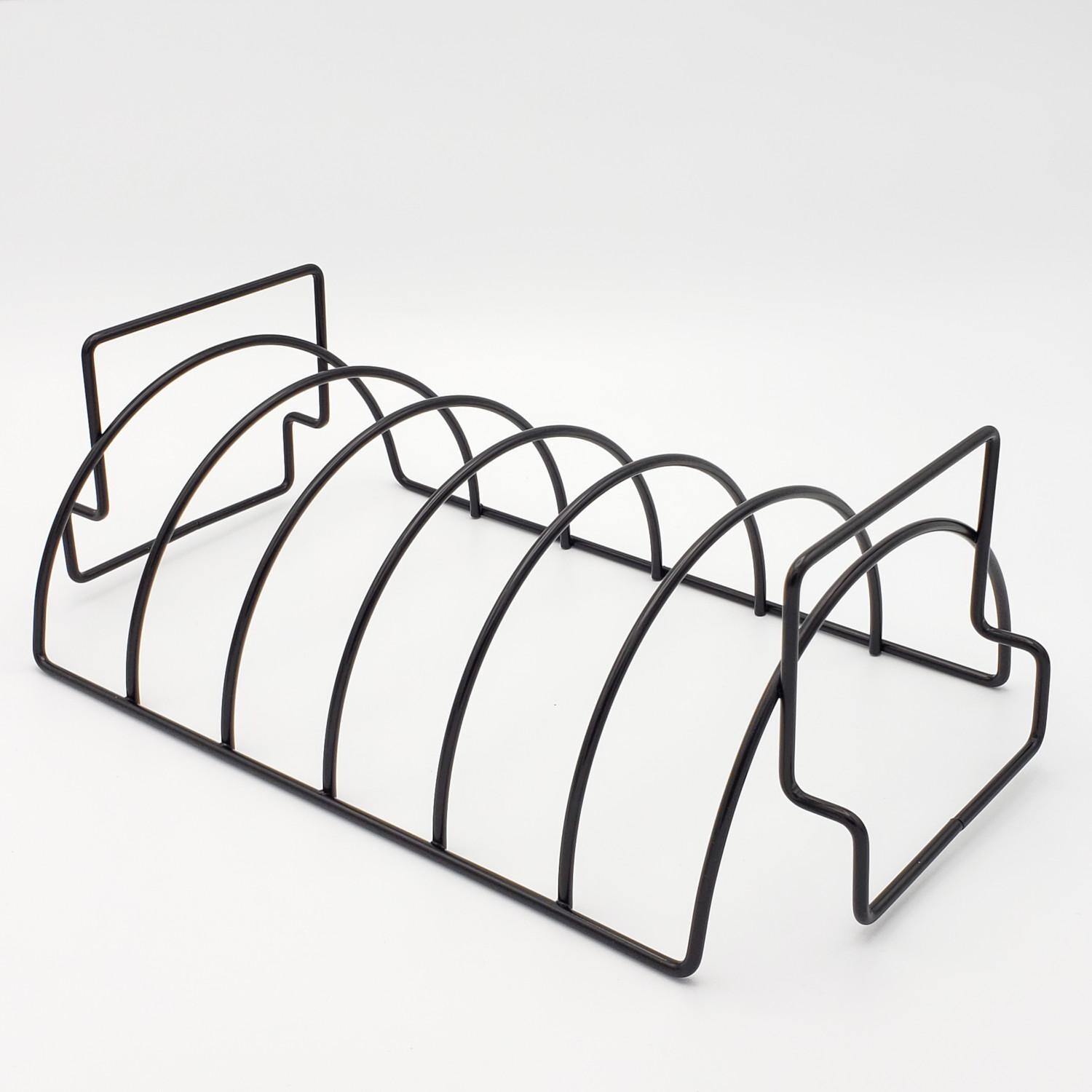 BBQ Dragon Extra Large Combination Rib & Roast Rack - Black - BBQD480 image