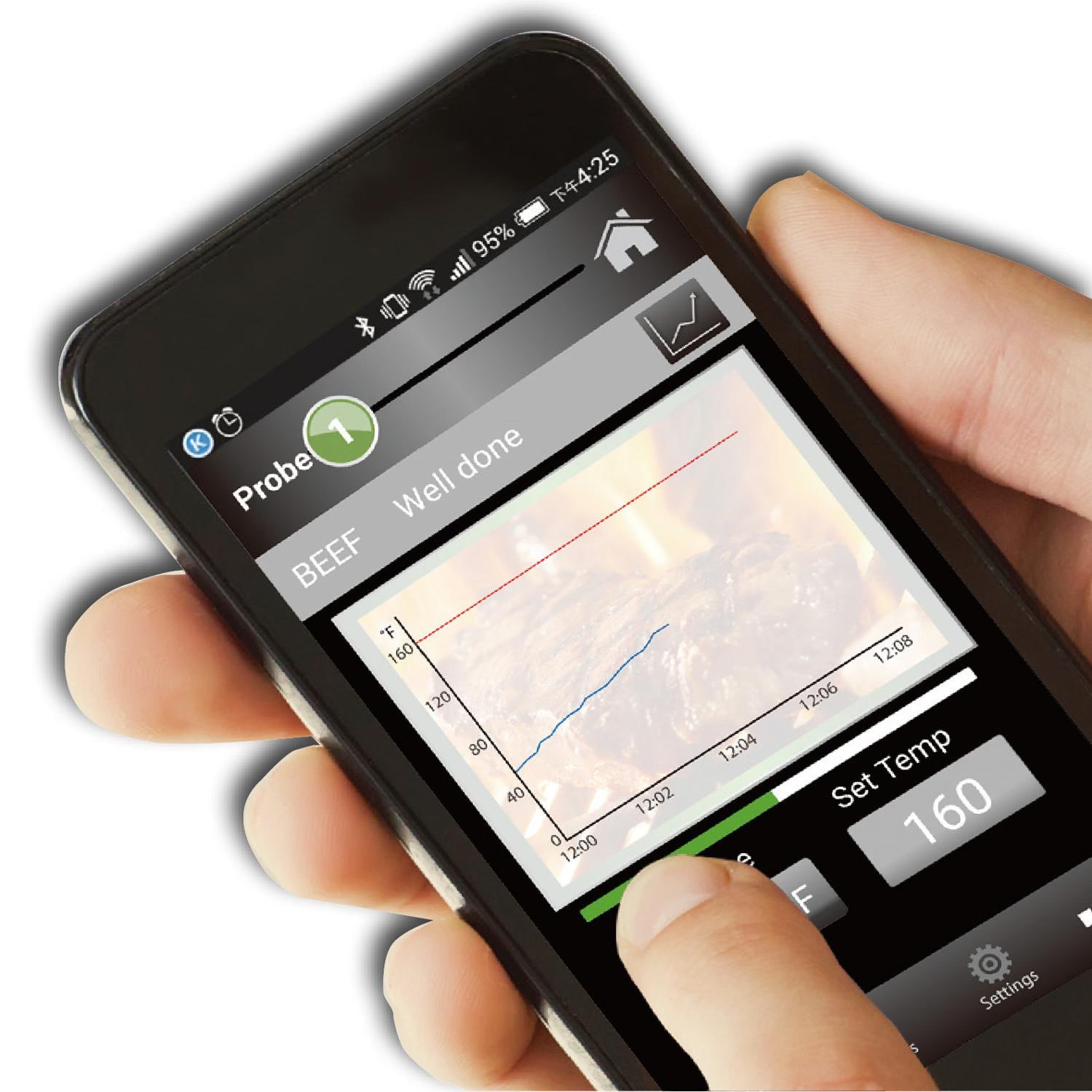 Maverick BT-600BLACK Bluetooth BBQ Thermometer W/ Extended Range - App thumbnail