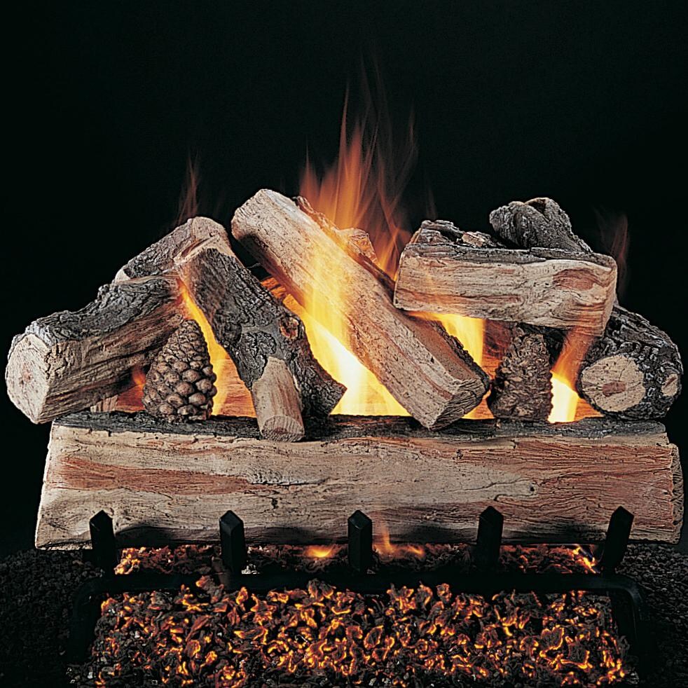 Rasmussen 30-Inch CrossFire Gas Log Set With Vented Propane LC Multi- Burner With Grate - Remote Ready Safety Pilot thumbnail