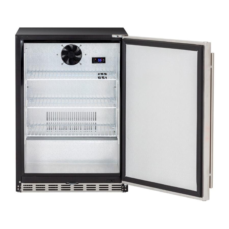 American Made Grills AMG-RFR-24S 5.3c Outdoor Rated Fridge - Open Front View thumbnail