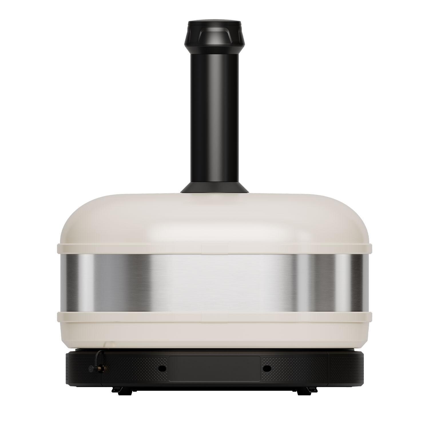 Gozney GMPBNUS1625 Dome Gen 2 Propane Pizza Oven - Bone - Rear View - White Background thumbnail