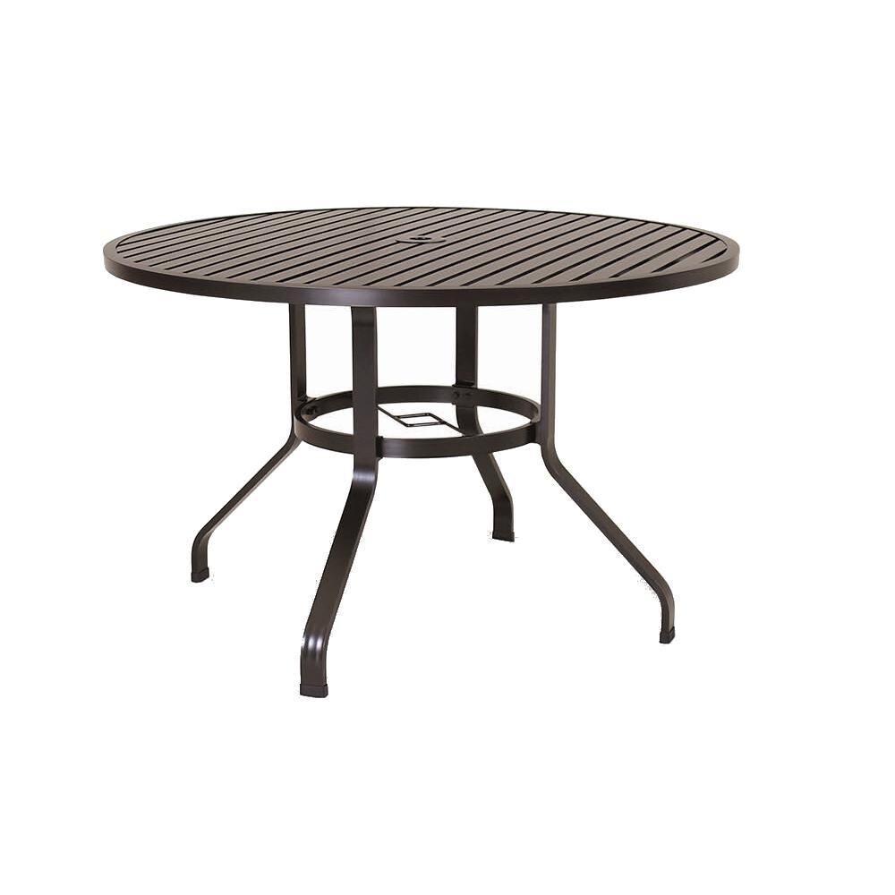 Sunset West 401-T48 La Jolla 48 Inch Round Aluminum Patio Dining Table thumbnail