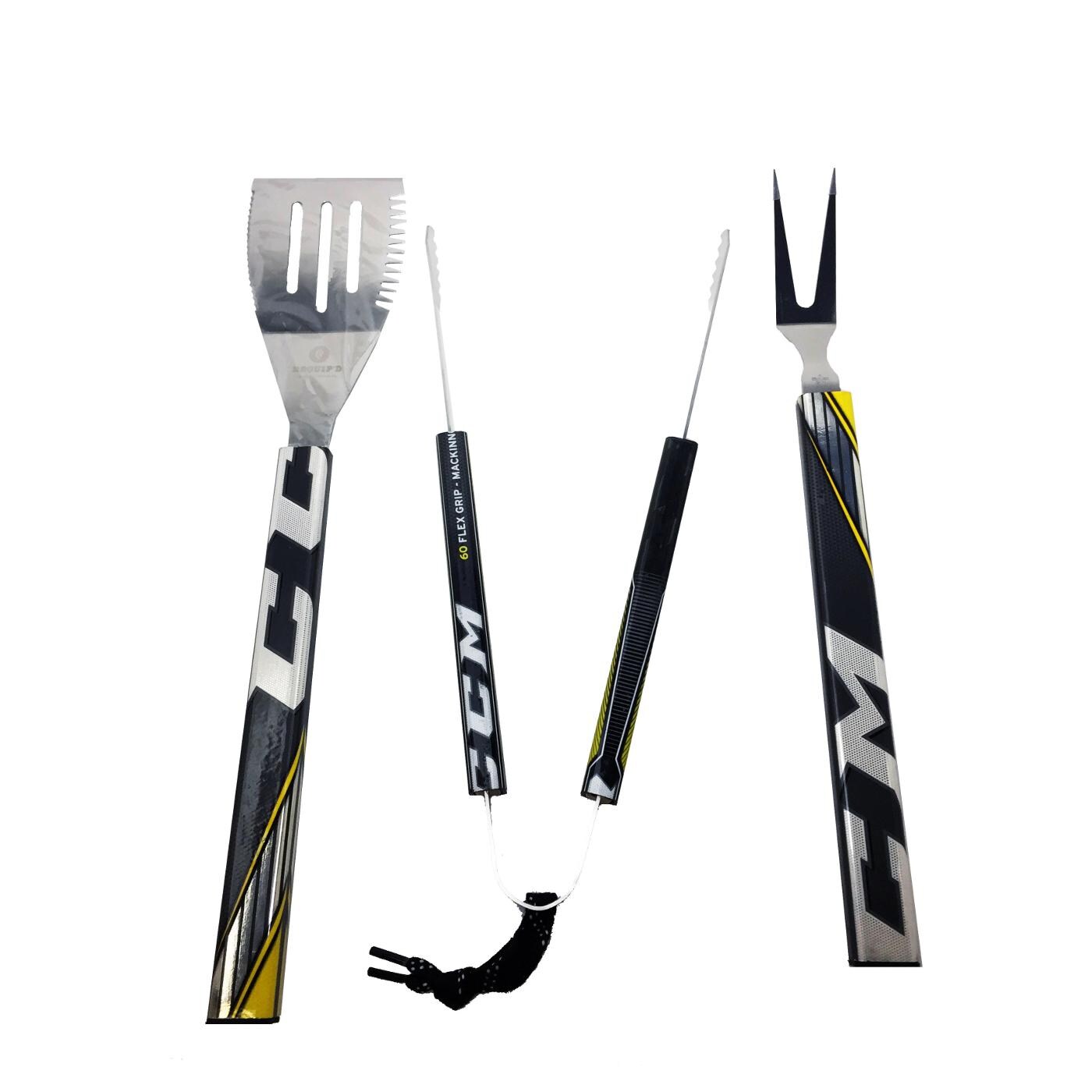 Requipd 3 Piece Hockey Stick BBQ Tool Set - 3F