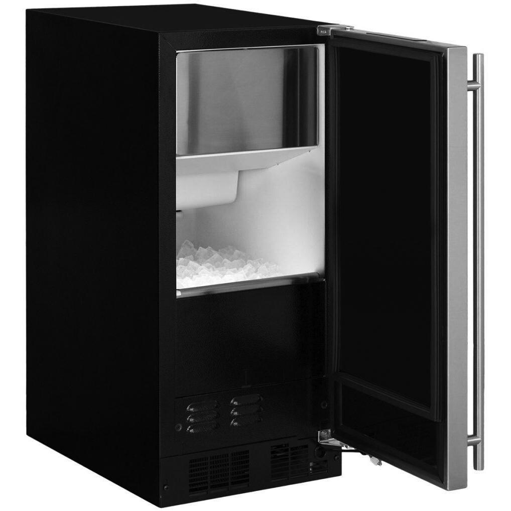 Marvel 15-inch Left Hinge Clear Ice Maker - Stainless Steel - Open Door thumbnail