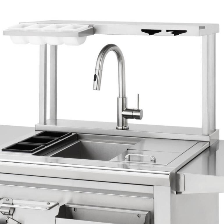 Lynx Pass Shelf Accessory With Halogen Light - Shown On Cocktail Station thumbnail