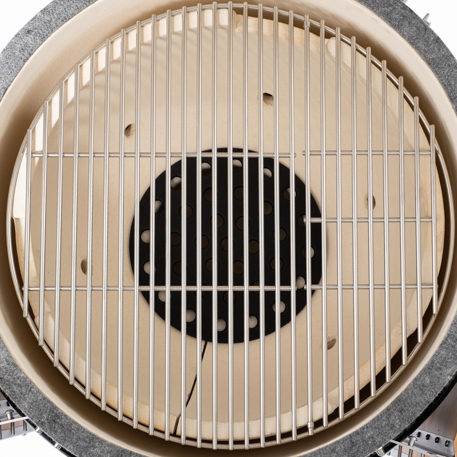 Victory - BBQ-VCT-K-24B - 21-Inch Kamado Grill & Smoker - 304-Grade Stainless Steel Hinged Cooking Grate thumbnail